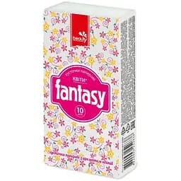 Носовички Fantasy квіти 3 шари