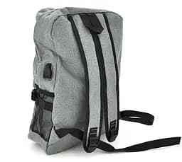Рюкзак для ноутбука Voltronic T3 15.6 дюймів вихід під USB-кабель сірий - мініатюра 2