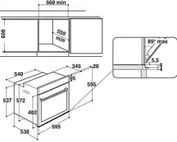Духовка електрична Whirlpool W7OM44S1PBL - мініатюра 2