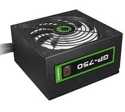 Блок питания 750 Вт, GameMax GP-750, черный, 80+ Bronze, Active PFC, 14 см, 3xMolex/7xSATA/4x6+2-pin/1x4+4-pin