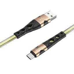 Кабель Hoco U105 USB to MicroUSB 1,2 м золотистый