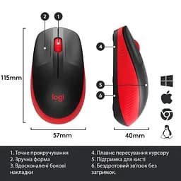 Мишка Logitech M190 Red (910-005908) - мініатюра 6