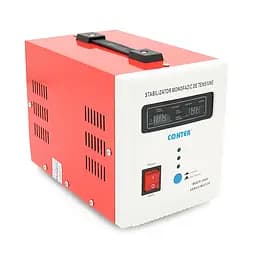 Стабілізатор напруги Conter MSER 2000 VA-V2/1600W однофазний, сервопривід, монтажу підлоги, LED дисплей, діапазон130-260V, AC230±3%, 2*Shuko, 5.2kg, Q2
