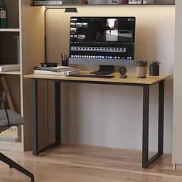 Стіл письмовий Кнап 2 Ferrum-decor 750x1000x700 Чорний метал ДСП Дуб Артізан 16 мм (FRD-106415)