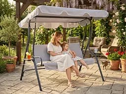 Садова гойдалка Garden Line Vip grey 170 x 110 x 153 см