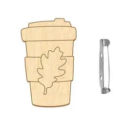 Заготовка броши для окрашивания "Осенний глоток" FDZB-099