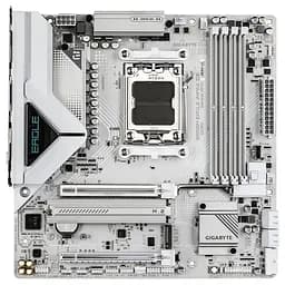 Материнська плата AM5 Gigabyte B850M EAGLE WIFI6E ICE, B850, 4xDDR5, Int.Video (CPU), 4xSATA3, 2xM.2, 1xPCI-E 5.0 x16, 1xPCI-E 3.0 x16, Realtek 7.1, Realtek 2.5GbE, WiFi 6E, Bluetooth 5.3, 7xUSB 3.2 / 8xUSB 2.0, HDMI/2xDP, MicroATX - мініатюра 2