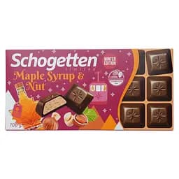 Шоколад молочний Schogetten кленовий сироп та фундук 100 г (942002)