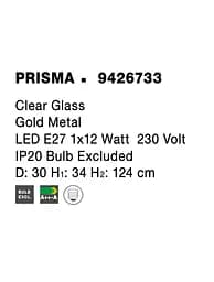 Підвісний світильник Nova Luce PRISMA 9426733 - мініатюра 10