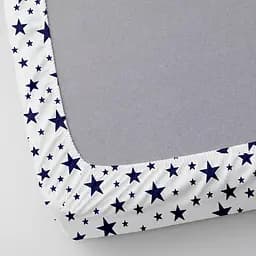Набір простирадл на резинці Cosas DARK BLUE & STARS 60х120х12 см (SetSheet_DarkBlue_StarWBlue_120x60) - мініатюра 7