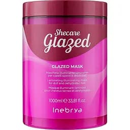 Маска для блиску волосся Inebrya Sheсare Glazed Mask з ефектом глазурування 1 л