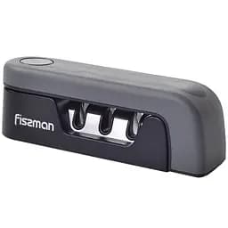 Складне точило Fissman для ножів трикрокова заточка сірий 14 x 4 x 4.5 см (2802)