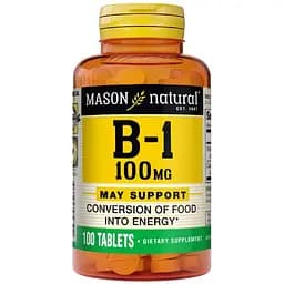 Витамин B1 Mason Natural 100 мг 100 таблеток