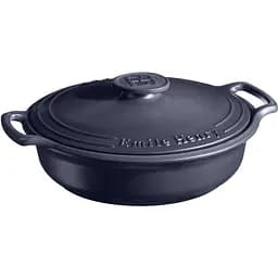 Кастрюля Emile Henry Sublime с крышкой керамическая 38.5х34х8.5 см 3.2 л синяя (664793)