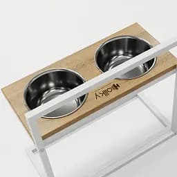 Hollky Flex L — регульовані миски на підставці для великих собак (2 × 1.8 л) - мініатюра 8
