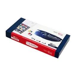 Набір акварельних фарб CLASSIC металевий пенал Індіго 28кол. х 2.5 мл кювета Rosa Gallery