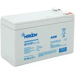 Аккумуляторная батарея MERLION AGM GP1272F1 12 V 7,2 Ah ( 150 x 65 x 95 (100) ) White Q10