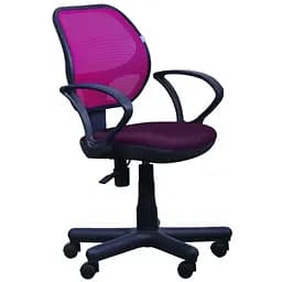 Кресло Чат/АМФ-4 сиденье Сетка черная/спинка Сетка бордовая