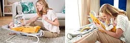 Шезлонг-качалка Kinderkraft Felio 2 Stone Gray (5902533921119) - мініатюра 10