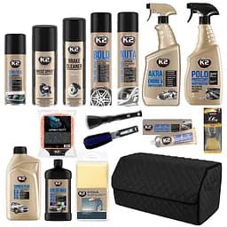 Подарунковий набір K2 PRO для водія,  з автохімією та органайзером еко-шкіра (16 од.)(na_167)