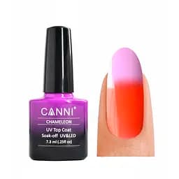 Термо фінішне покриття Canni Chameleon Top Coat №391 помаранчевий 7.3 мл - мініатюра 4