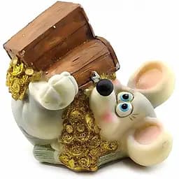 Мишка з скринею скарбничка 10х10х8 см