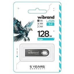 USB флеш накопичувач Wibrand 128GB Eagle Grey USB 3.2 Gen 1 (USB 3.0) (WI3.2/EA128U10G) - мініатюра 2