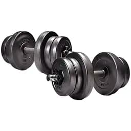 Гантелі Elitum збірні з ABS покриттям чорні 2 шт. х 11 кг