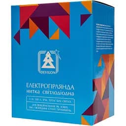 Світлодіодна гірлянда-нитка Devilon 5 м теплий білий IP44 (721152) - мініатюра 5