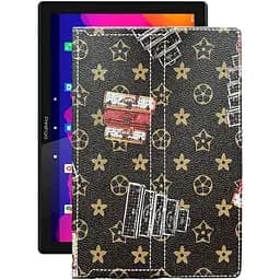 Чохол StatusCASE з екошкіри для планшету Prestigio MultiPad Muze 4231 Луі-Вітон-коричневий