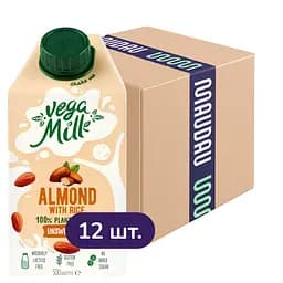Упаковка миндального напитка Vega Milk с рисом 6 л (500 мл х 12 шт.)