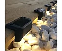 Набір LED-Світильників для сходів з сонячною батареєю, 4 шт., тепле світло - мініатюра 4