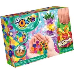 Набір креативної творчості Danko Toys Relax Box H2Orbis  RLX-01 гелеві кульки + кінетичний пісок зелений