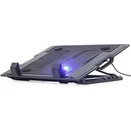 Підставка до ноутбука Gembird до 17", 1x150 mm fan, black (NBS-1F17T-01)