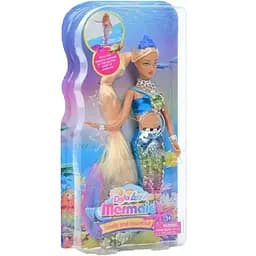 Детская кукла Русалка Defa 8433 Blue голубой наряд с пайетками 29 см