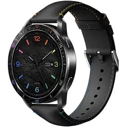 Ремешок кожаный Tamister для часов Xiaomi Watch 2/ 2Pro/ S4/ S3/ S2/ S1 22 мм Black-rainbow