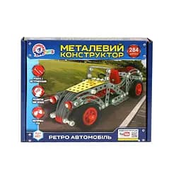 Конструктор металевий ТехноК Ретро автомобіль 284 деталі 4821 - мініатюра 3