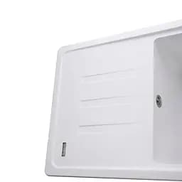 Гранітна мийка Globus Lux Lugano білий 780x435мм А0007, Білий - мініатюра 4
