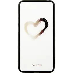 Чохол-накладка Toto Glass Fashionable Case Xiaomi Redmi Go Heart on White