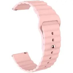 Ремінець BeWatch для Samsung Galaxy Watch 42/3 41 мм/Active/Active 2 силіконовий 20 мм Wave CBітло-рожевий (1010707)