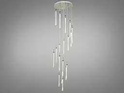 Люстра стельова LED Diasha 3003/18HR, 45W, хром, сучасний стиль для холу, коридору, вітальні - мініатюра 2