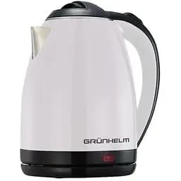 Електрочайник Grunhelm EKS1866W із нержавіючої сталі 1.8 л 1500 Вт Білий