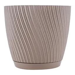 Горщик Form-Plastic Міка-13 з підставкою 1.14 л бежевий (4540-051)