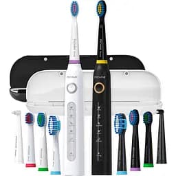 Електрична зубна щітка Pecham PC-084 Travel Set Black and White [123129]