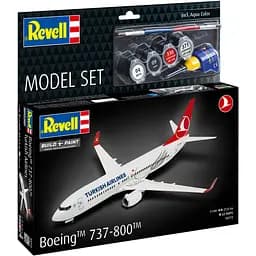 Збірна модель-копія Revell набір Літак Boeing 737-800 Turkish Airlines 1:144 (RVL-63772)