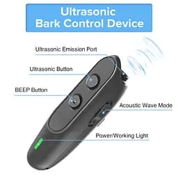 Ультразвуковий відлякувач собак Ultrasonic PU30 акумуляторний Black (17080) - мініатюра 7