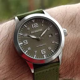 Годинник Ochstin Military Hook Green, 2 ремінця - мініатюра 7
