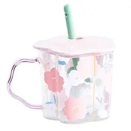 Чашка дитяча з принтом та кришкою з ложкою, рожевий Happy Life HP7213P - мініатюра 14
