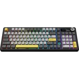 Клавіатура Ajazz AK980 V2 Gift Switch V2 Wireless/Bluetooth/USB UA Black/Grey/Yellow (AK980-V2-G-BGY) - мініатюра 2