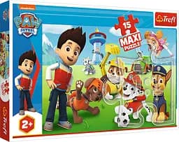Набір Пазли - (15 елм. MAXI) — "Весела команда"/Щенячий Патруль